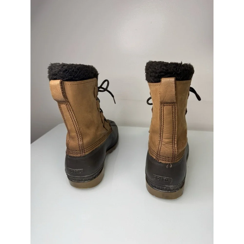 Mens Sorel Badger Snow Duck Boots Size 12 Insulated Lace Up